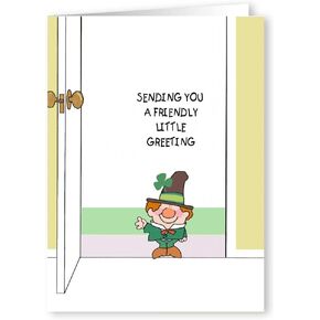 Stonehouse Collection | Cute St. Patrick's Day Card Set | Sending You a Friendly Little Greeting | 12 Cards & Envelopes