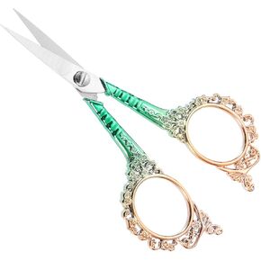 uxcell Sewing Scissors Stainless Steel Tailor Scissors Durable Sewing Shears Delicate Sewing Shears for Embroidery Sewing Handcraft Craft Everyday Use Art Work DIY Tools Rose Gold