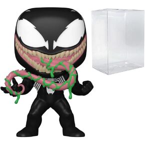 POP Marvel: Venom with Ooze (Glow-in-The-Dark) Limited Edition Funko Vinyl Figure (Bundled with Compatible Box Protector Case), Multicolored, 3.75 inches