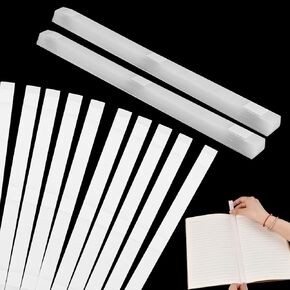 50 PCS Strips مع دعم الشبكات ، شرائط الغراء الحراري لربط الكتب بسعة 80-110 ورقة ، شريط إصلاح كتب ملصق الساخنة للألبومات الكتب الحرف ، 11 '× 0.5' ''