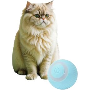 لعبة Smart Ball Cat ، كرة قطة متتالية بزاوية 360 درجة ، كرة متداخلة للقطط الداخلية ، لعبة تلقائية مناسبة للتفاعل مع القطط ، قابلة لإعادة الشحن مع ضوء LED