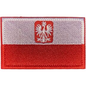 Poland Polish Flag Military Hook Loop Tactics Morale Embroidered Patch