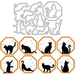 BENECREAT Tag Theme Cutting Dies, Label Storage Clip Embossing Stencils Die Cuts for Card Making, DIY Scrapbooking Photo Album Decorative Embossing Paper Card
