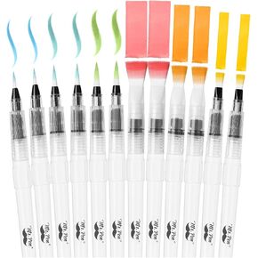 Mr. Pen- Watercolor Brush Pens, 12 pcs, Watercolor Brushes Set, Water Brush Pen, Water Color Pens, Watercolor Brush Set, Refillable Brush Pen,