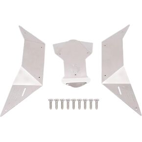 RC Car Body Armor Guard,RC Chassis Plate Stainless Steel RC Body Protective Shell Plate for RBX10 Ryft 1/10 RC Car Upgrade Parts Model Car Accessories