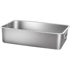 Cat Litter Box Pet Cat Toilet Sand Box Non Stick with High Sides for Big Cats Stainless Steel Kitty Litter Pan Kitten Toilet, 32x22x10cm