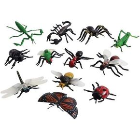 Constructive Playthings Toy Insect Set, Age 4-8, Set of 12