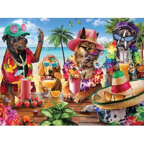 White Mountain Puzzles - Beach Party - 500 Piece Jigsaw Puzzle