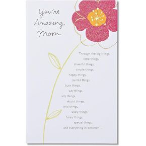 بطاقة عيد ميلاد American Greetings لأمي (الأزهار ، أنت مدهش)