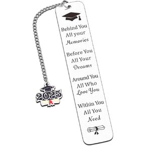Class of 2025 Graduation Gift for Him Her 2025 Graduation Bookmark, Senior 2025 Gifts for Student Middle School High School Graduation Gifts for Teen Boys Girls College Graduation Gifts for Women Men