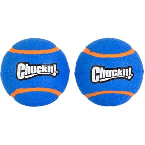 ChuckIt! Squeaker Tennis Ball Dog Toy, Large (3 Inch Diameter) Pack of 2, for Breeds 60-100 lbs