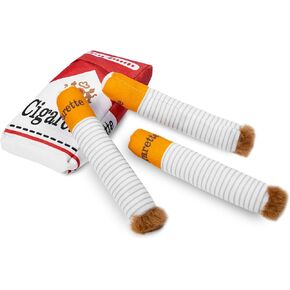 3 Packs Dog Plush Toys: Funny Interactive Openable Chew Set with Giggle Puff Stick Toys Pet Gifts- Durable TPR & Plush for Small/Medium Dogs (Frenchies, Corgis, Golden)