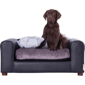 Moots Premium Leatherette Pets Sofa, Espresso, X-Large