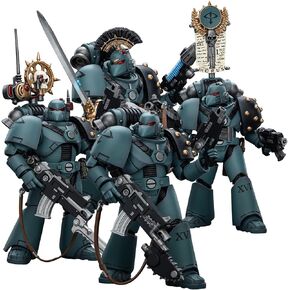 JOYTOY Warhammer 40k Imperial Fists, Imperial Fists Sigismund, First Captain of The Imperial Fists 1/18 Action Figure Model, Dedicated to You who Love Collecting