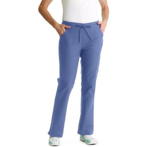Medline 8865JWNL ComfortEase Women's Modern-Fit Cargo Scrub Pants, 4 Pockets, Wine, Size Large, Regular Inseam