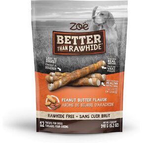 ZOE Peanut Butter Twists Dog Treats, 148 GR