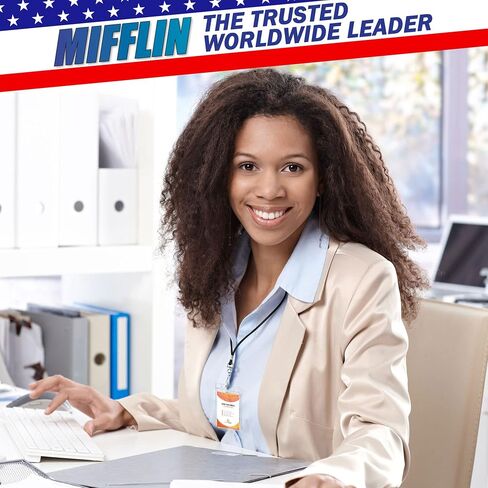 Mifflin Vertical Zipperless ID Badge Holder (Clear, 2.25x3.5 Inch, 100 Pack), Quick Load Plastic Name Card Pouch in Bulk in Saudi Arabia
