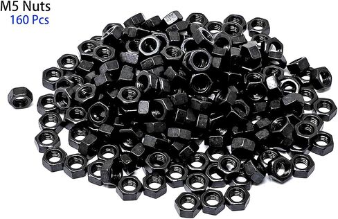 iexcell 50 Pcs M6 x 14mm Thread Pitch 1 mm Alloy Steel 10.9 Grade Hex Socket Button Head Cap Screws Bolts Kit, Black Oxide Finish in Kuwait