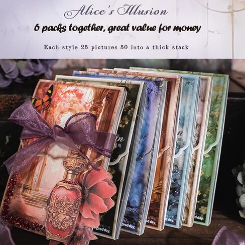 300 ورقة ورقة قصاصات القوطية القوطية - Junk Journaling اللوازم الجمالية Junk Journal Paper ， Decorative for Scrapbooking Supplies Paper for Journaling DIY Making Craft Craft in Kuwait