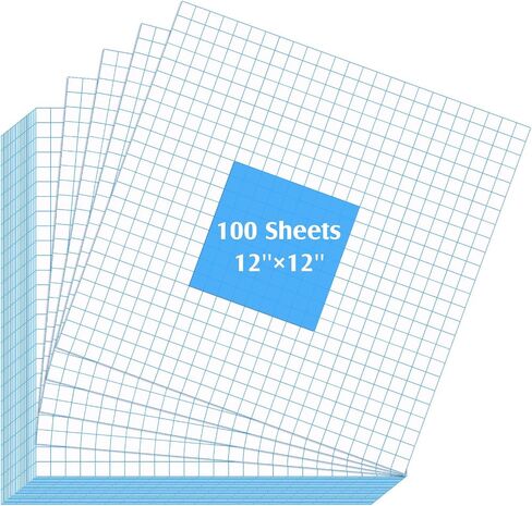 100 Sheets Transfer Tape for Vinyl Clear Transfer Tape Medium Tack Transfer Paper with Blue Alignment Grid Contact Paper for Vinyl Craft for Signs Stickers Walls Doors(12 x 12 Inches) in Saudi Arabia