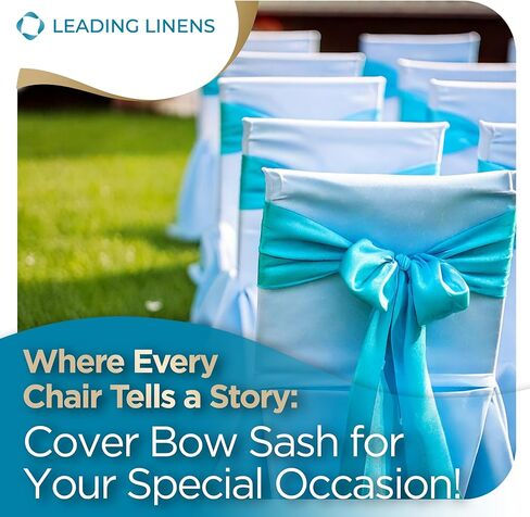 Sparkles Make It Special 100 قطعة غطاء كرسي ستان وشاح فيونكة - فضي - حفل زفاف وحفلة استقبال - 28 لونًا متاحًا in Kuwait