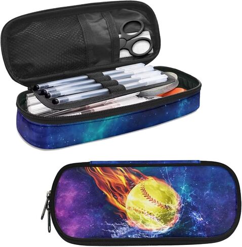 Highland Cow Pencil Case Cute Pencil Pouch Pen Box with Zipper Sunflower Gifts Pen Pencil Holder Pen Bags for Kids Adults Boys Girls Back to School Study Supplies Big Capacity in Kuwait