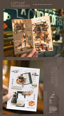 ألدكو 20PCS للاصطدامات قرص القطع الأدب الفتاة الأدبية كتاب ملصقات للاصطامية للبالغين ملصقات المجلات المجلات لسكريات الكوكات (meishinatie) in Saudi Arabia