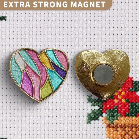 Needle Minder Magnet, Magnetic Needle Minder, Needle Minders Magnetic Cross Stitch Accessories, Magnetic Needle Holder, Life Tree, Butterfly, Cats, Owl, Heart (Butterfly) in Kuwait