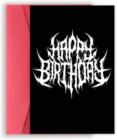 yikalus بطاقة عيد ميلاد سعيد هالوين له لها ، هدايا bday عصبية للنساء الرجال ، بطاقة عيد ميلاد هالوين المعادن الثقيلة لأخ شقيق ، فريدة من نوعها هدية عيد ميلاد مضحكة in Saudi Arabia