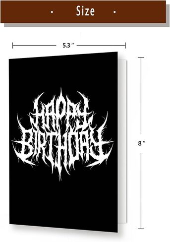 yikalus بطاقة عيد ميلاد سعيد هالوين له لها ، هدايا bday عصبية للنساء الرجال ، بطاقة عيد ميلاد هالوين المعادن الثقيلة لأخ شقيق ، فريدة من نوعها هدية عيد ميلاد مضحكة in Saudi Arabia
