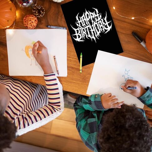 yikalus بطاقة عيد ميلاد سعيد هالوين له لها ، هدايا bday عصبية للنساء الرجال ، بطاقة عيد ميلاد هالوين المعادن الثقيلة لأخ شقيق ، فريدة من نوعها هدية عيد ميلاد مضحكة in Saudi Arabia