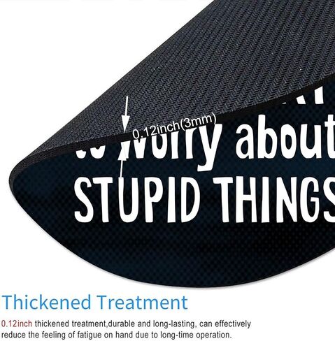 Round Mouse Pad, Life is Too Short Motivational Quote Customized Premium-Textured Mouse Mat,Washable Mousepads with Cloth, Non-Slip Rubber Base Small Mousepad, 7.9×7.9×0.12 inches in Saudi Arabia