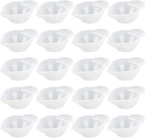 AUEAR, 10 Pack Silicone Mold Cup Dispenser Mini Measuring Mixing for DIY Jewelry Making Epoxy Resin Craft in Saudi Arabia