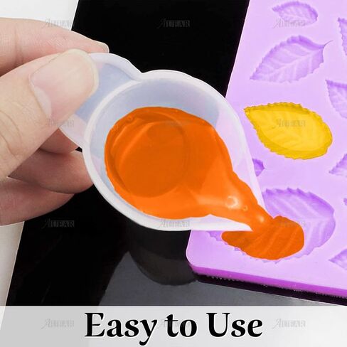 AUEAR, 10 Pack Silicone Mold Cup Dispenser Mini Measuring Mixing for DIY Jewelry Making Epoxy Resin Craft in Saudi Arabia
