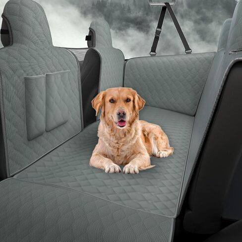 RUIANTE Compatible with Dog Car Seat Cover Protector Back Seats Cover for Dogs Hammock Backseat Pets Covers with Side Flaps Storage Pocket Zip Mesh for Mazda CX5 CX-5 2018-2022 (Green) in Saudi Arabia
