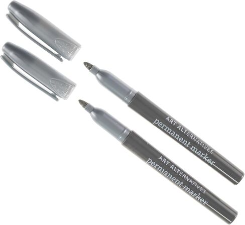 Art Alternatives Permanent Marker Set, Fine, Silver in Kuwait