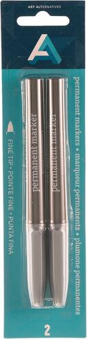 Art Alternatives Permanent Marker Set, Fine, Silver in Kuwait