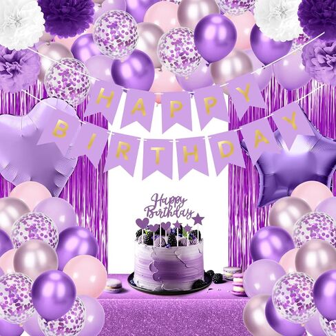 زخارف حفلة عيد ميلاد أرجوانية 69pcs عيد ميلاد سعيد راية أعياد الميلاد الأرجواني البالونات المائدة المائدة الستائر الهامش الأنسجة بوم بومس ديكور الحفلات زخارف عيد ميلاد للفتاة الرجال الرجال in Saudi Arabia