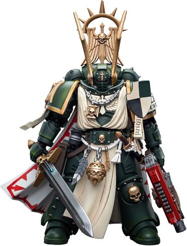 JOYTOY Warhammer 40k Imperial Fists, Imperial Fists Sigismund, First Captain of The Imperial Fists 1/18 Action Figure Model, Dedicated to You who Love Collecting in Kuwait