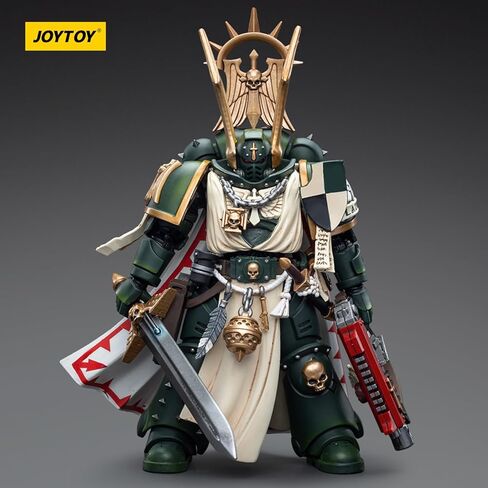 JOYTOY Warhammer 40k Imperial Fists, Imperial Fists Sigismund, First Captain of The Imperial Fists 1/18 Action Figure Model, Dedicated to You who Love Collecting in Kuwait