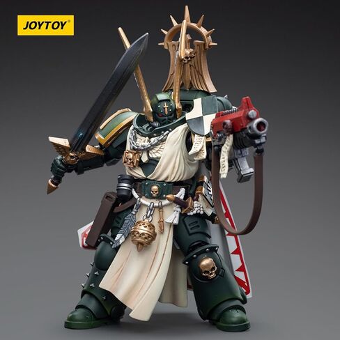 JOYTOY Warhammer 40k Imperial Fists, Imperial Fists Sigismund, First Captain of The Imperial Fists 1/18 Action Figure Model, Dedicated to You who Love Collecting in Kuwait