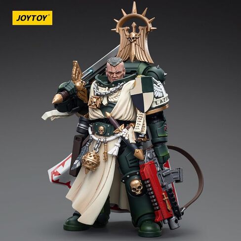 JOYTOY Warhammer 40k Imperial Fists, Imperial Fists Sigismund, First Captain of The Imperial Fists 1/18 Action Figure Model, Dedicated to You who Love Collecting in Kuwait