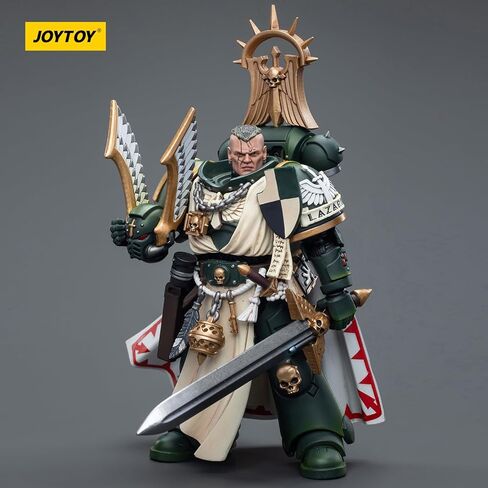 JOYTOY Warhammer 40k Imperial Fists, Imperial Fists Sigismund, First Captain of The Imperial Fists 1/18 Action Figure Model, Dedicated to You who Love Collecting in Kuwait
