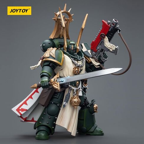 JOYTOY Warhammer 40k Imperial Fists, Imperial Fists Sigismund, First Captain of The Imperial Fists 1/18 Action Figure Model, Dedicated to You who Love Collecting in Kuwait