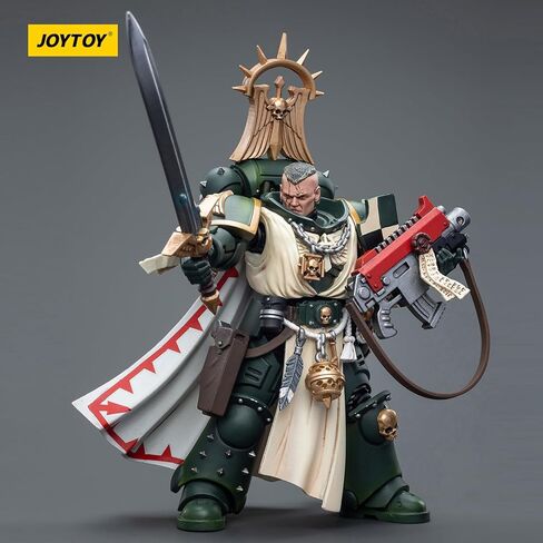 JOYTOY Warhammer 40k Imperial Fists, Imperial Fists Sigismund, First Captain of The Imperial Fists 1/18 Action Figure Model, Dedicated to You who Love Collecting in Kuwait