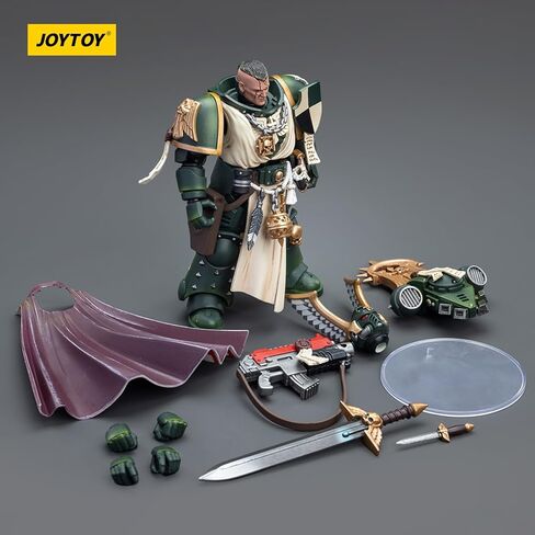 JOYTOY Warhammer 40k Imperial Fists, Imperial Fists Sigismund, First Captain of The Imperial Fists 1/18 Action Figure Model, Dedicated to You who Love Collecting in Kuwait