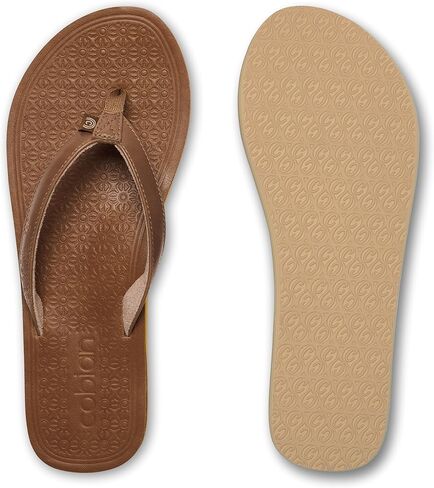 Cobian Women's Kona Synthetic Leather Strap Flip-Flop Sandals in Kuwait