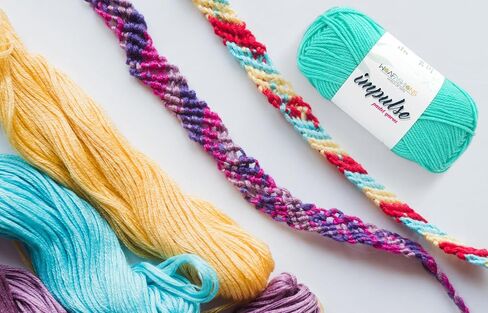 Woafashions الدافعة يدوية الخيوط والكروشيه (Aqua) (100gms / 3.5 أوقية) in Kuwait