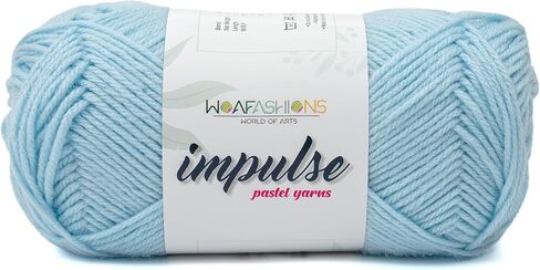 Woafashions الدافعة يدوية الخيوط والكروشيه (Aqua) (100gms / 3.5 أوقية) in Kuwait