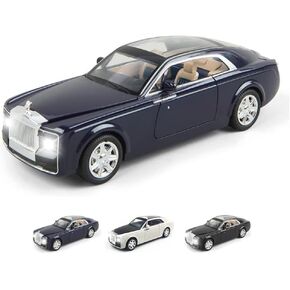 Rolls-Royce Phantom Diecast Cars - 1:32 Scale, Sound/Light/Pull Back, White Toy Car Gift